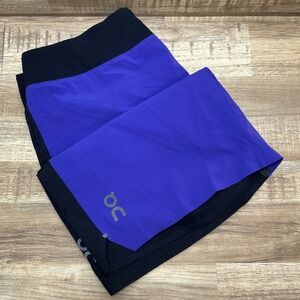 On Running Lightweight Shorts Mens Large Cobalt Blue Black Mesh Back 8 Inseam